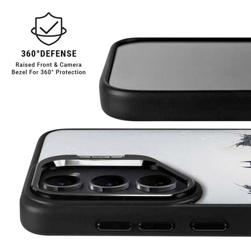 DC Comics Arkham Origins Arkham Logo Galaxy S24 Plus Kickstand Case